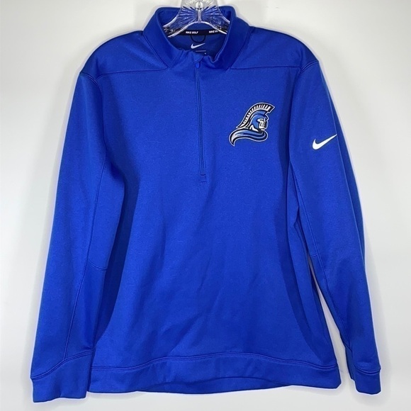 Nike Golf Blue 1/4 Long Sleeve Sweatshirt Size Medium - Picture 1 of 7
